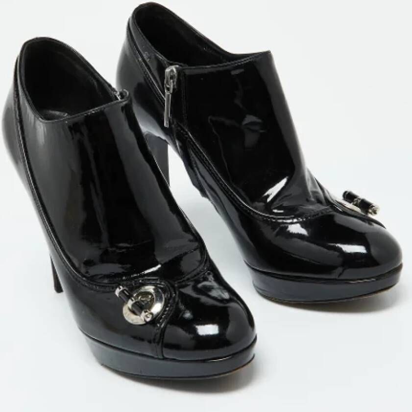 Dior Vintage Pre-owned Leather boots Black Dames