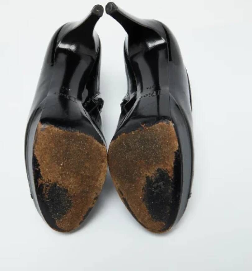 Dior Vintage Pre-owned Leather boots Black Dames