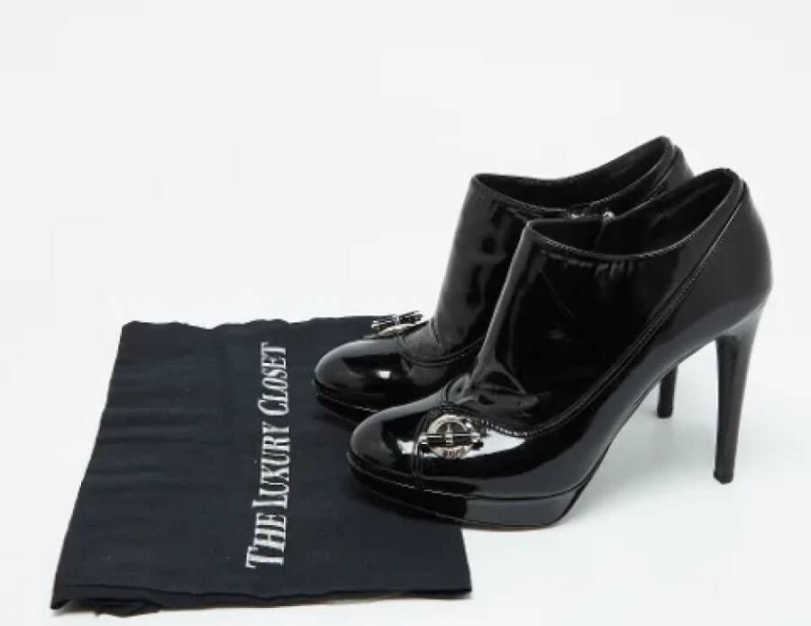 Dior Vintage Pre-owned Leather boots Black Dames
