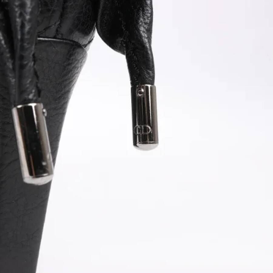 Dior Vintage Pre-owned Leather boots Black Dames
