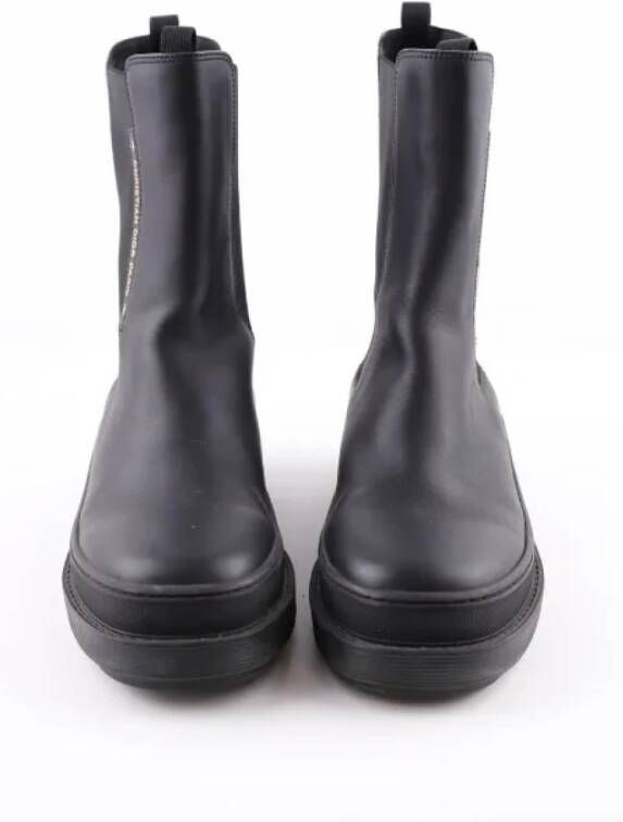 Dior Vintage Pre-owned Leather boots Black Dames