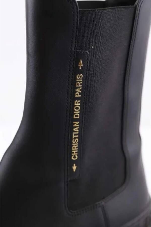 Dior Vintage Pre-owned Leather boots Black Dames