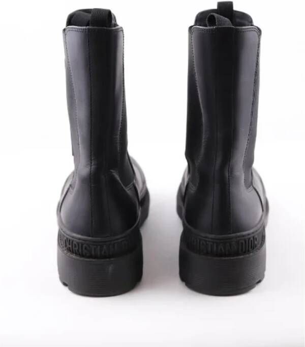 Dior Vintage Pre-owned Leather boots Black Dames