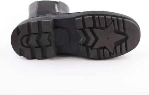 Dior Vintage Pre-owned Leather boots Black Dames