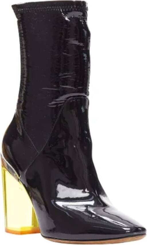 Dior Vintage Pre-owned Leather boots Black Dames