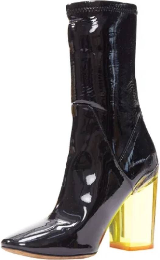 Dior Vintage Pre-owned Leather boots Black Dames