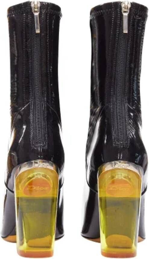 Dior Vintage Pre-owned Leather boots Black Dames
