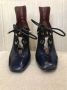 Dior Vintage Pre-owned Leather boots Blue Dames - Thumbnail 4