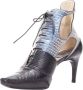 Dior Vintage Pre-owned Leather boots Blue Dames - Thumbnail 4