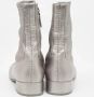 Dior Vintage Pre-owned Leather boots Gray Dames - Thumbnail 5