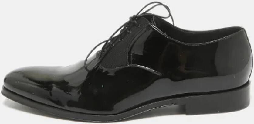 Dior Vintage Pre-owned Leather flats Black Heren