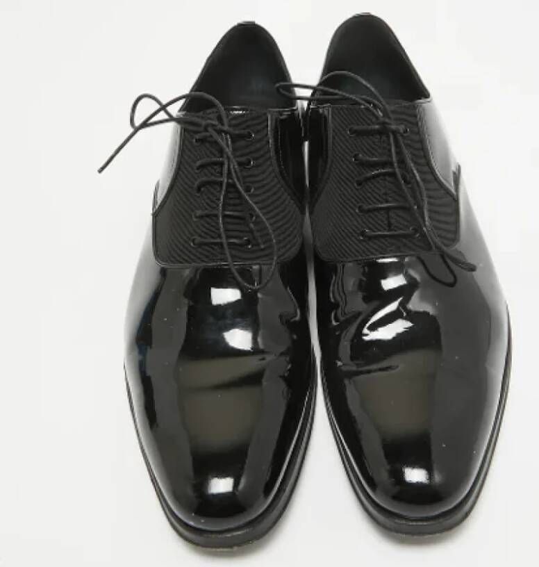 Dior Vintage Pre-owned Leather flats Black Heren
