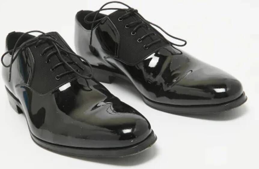 Dior Vintage Pre-owned Leather flats Black Heren