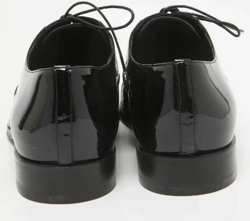 Dior Vintage Pre-owned Leather flats Black Heren