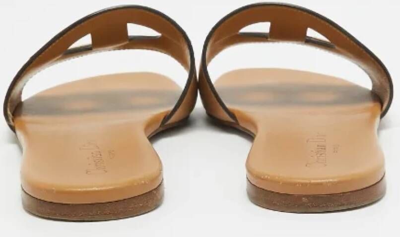 Dior Vintage Pre-owned Leather flats Brown Dames