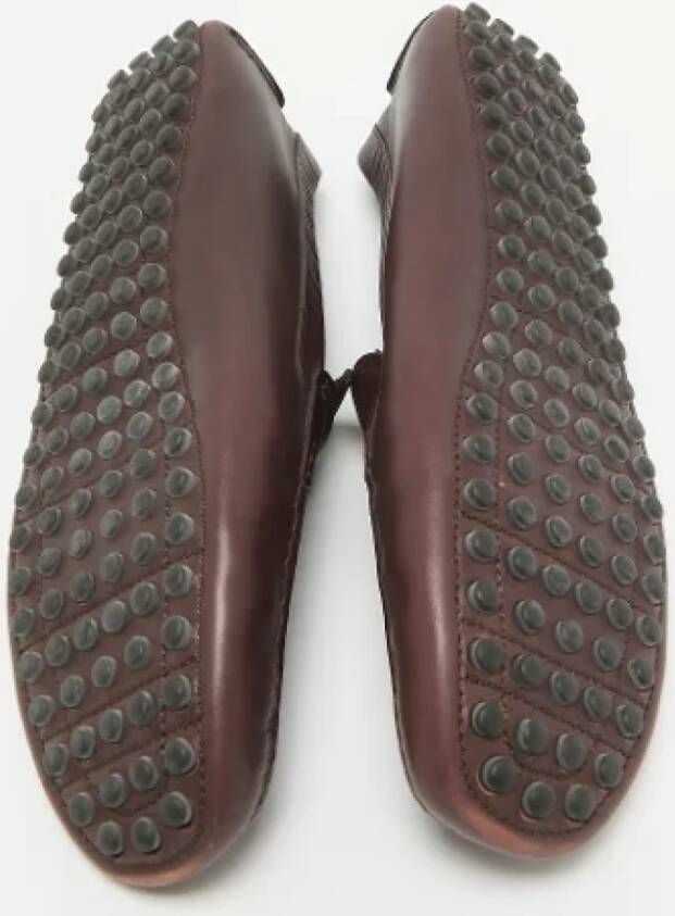 Dior Vintage Pre-owned Leather flats Purple Heren