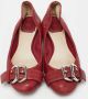 Dior Vintage Pre-owned Leather flats Red Dames - Thumbnail 3