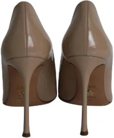 Dior Vintage Pre-owned Leather heels Beige Dames