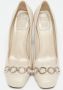 Dior Vintage Pre-owned Leather heels Beige Dames - Thumbnail 3