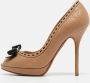 Dior Vintage Pre-owned Leather heels Beige Dames - Thumbnail 2