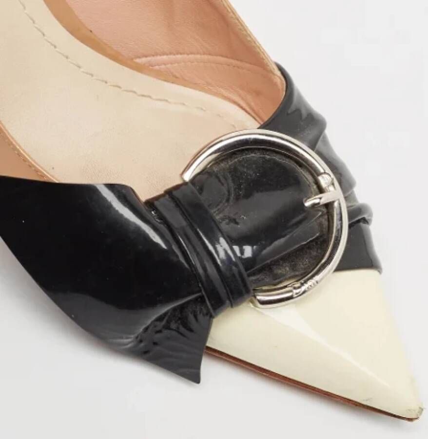 Dior Vintage Pre-owned Leather heels Beige Dames