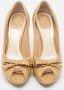 Dior Vintage Pre-owned Leather heels Beige Dames - Thumbnail 3