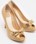 Dior Vintage Pre-owned Leather heels Beige Dames - Thumbnail 4