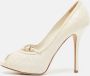 Dior Vintage Pre-owned Leather heels Beige Dames - Thumbnail 2
