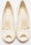 Dior Vintage Pre-owned Leather heels Beige Dames - Thumbnail 3