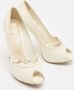 Dior Vintage Pre-owned Leather heels Beige Dames - Thumbnail 4