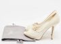 Dior Vintage Pre-owned Leather heels Beige Dames - Thumbnail 9