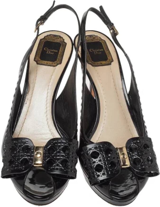 Dior Vintage Pre-owned Leather heels Black Dames