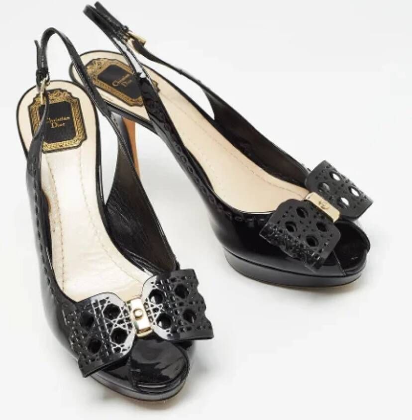Dior Vintage Pre-owned Leather heels Black Dames