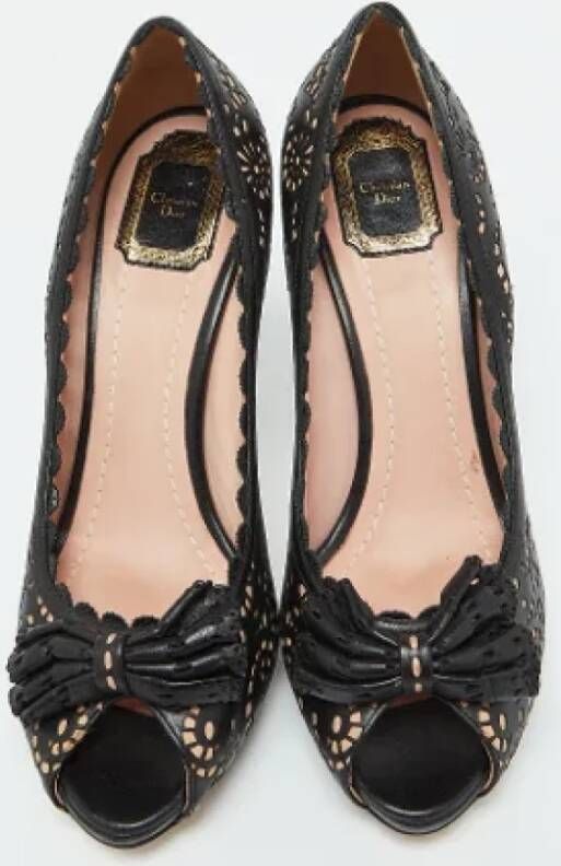 Dior Vintage Pre-owned Leather heels Black Dames