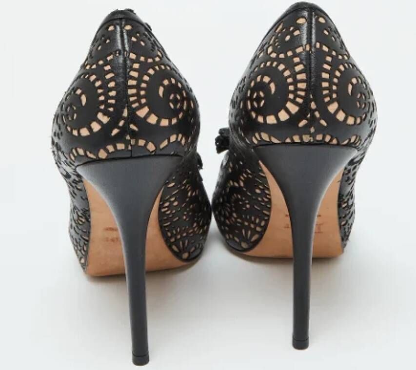 Dior Vintage Pre-owned Leather heels Black Dames