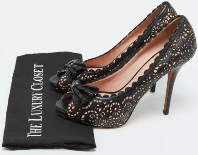 Dior Vintage Pre-owned Leather heels Black Dames