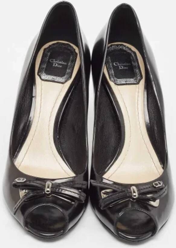 Dior Vintage Pre-owned Leather heels Black Dames