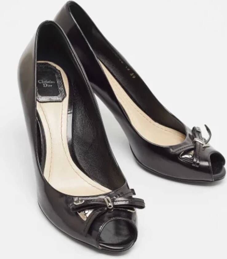Dior Vintage Pre-owned Leather heels Black Dames