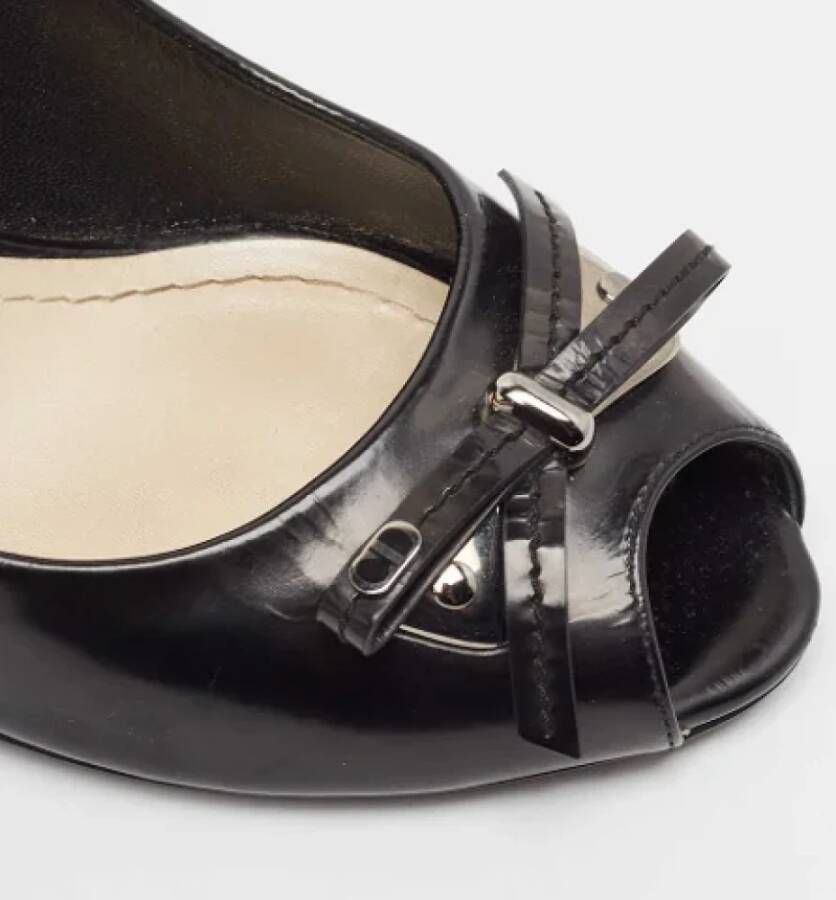 Dior Vintage Pre-owned Leather heels Black Dames
