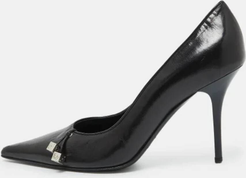 Dior Vintage Pre-owned Leather heels Black Dames