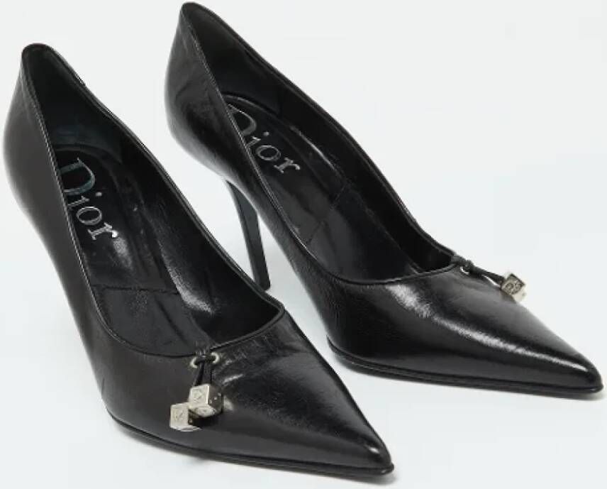 Dior Vintage Pre-owned Leather heels Black Dames