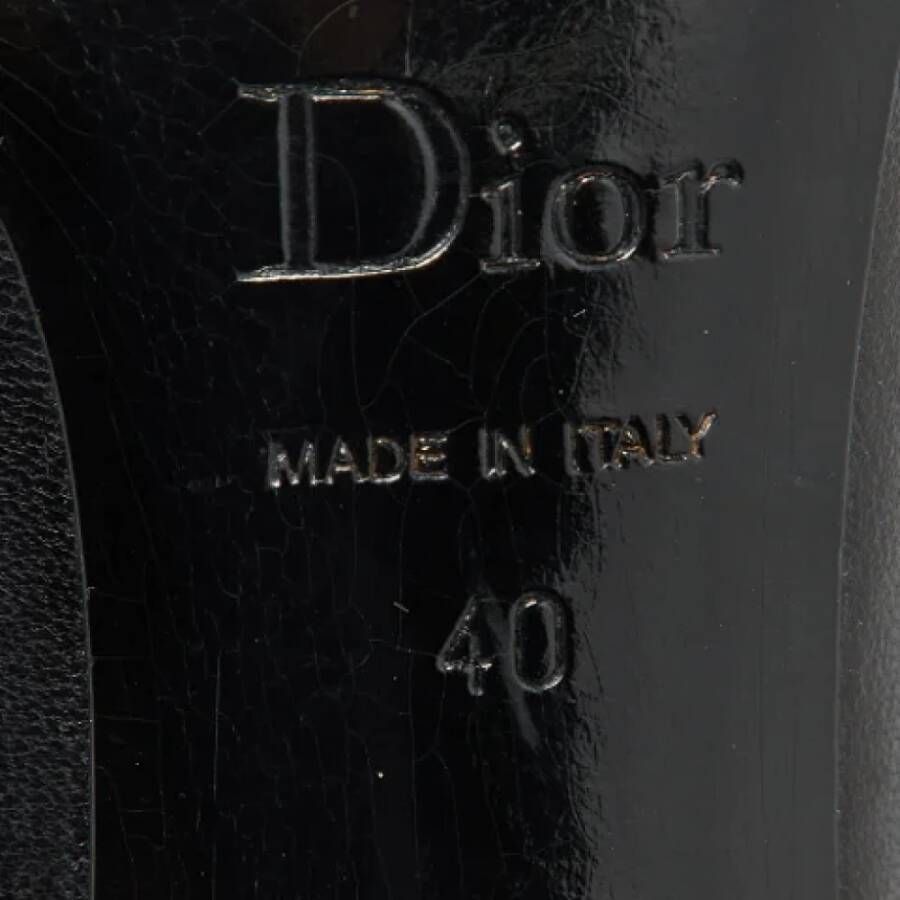 Dior Vintage Pre-owned Leather heels Black Dames