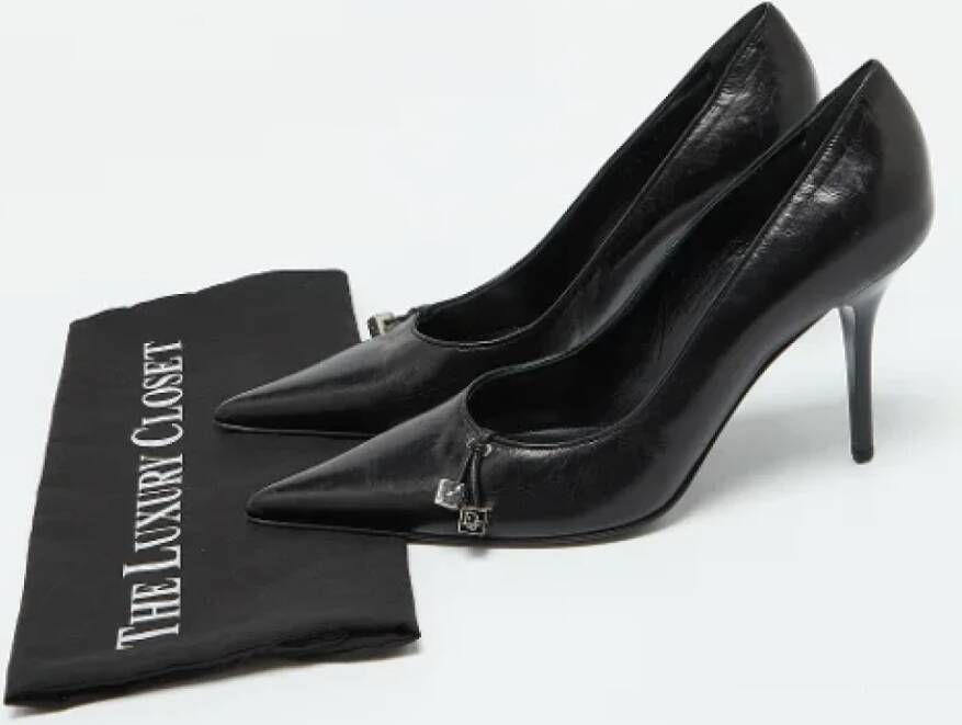 Dior Vintage Pre-owned Leather heels Black Dames