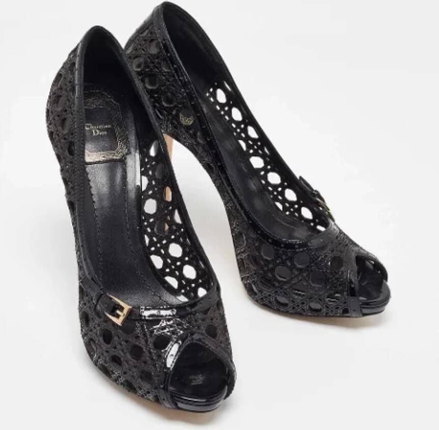 Dior Vintage Pre-owned Leather heels Black Dames