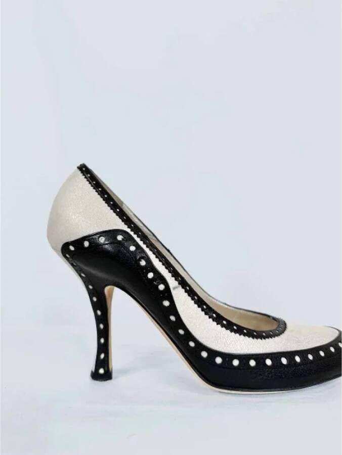 Dior Vintage Pre-owned Leather heels Black Dames