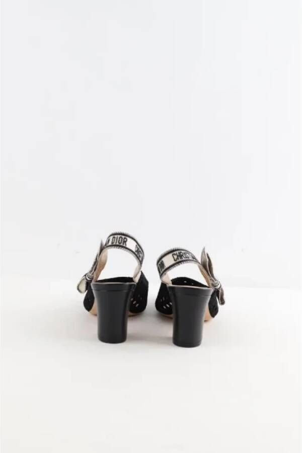 Dior Vintage Pre-owned Leather heels Black Dames