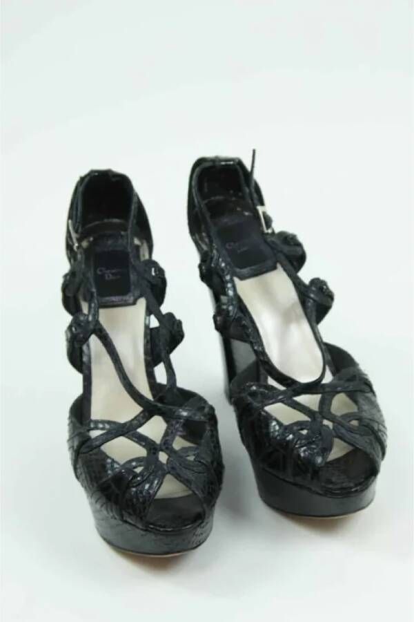 Dior Vintage Pre-owned Leather heels Black Dames