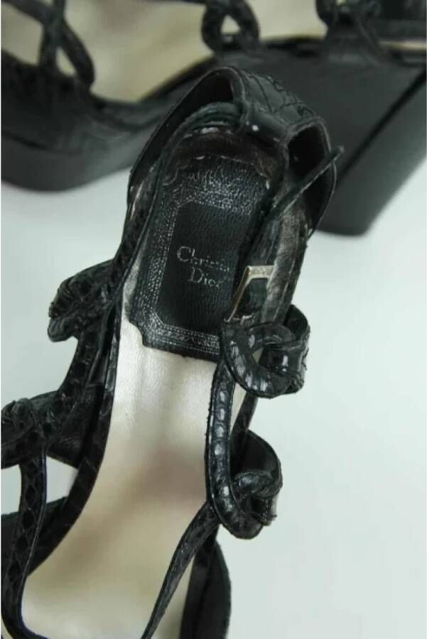 Dior Vintage Pre-owned Leather heels Black Dames