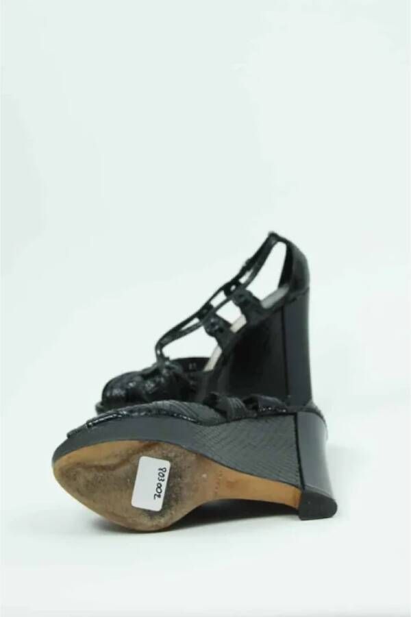 Dior Vintage Pre-owned Leather heels Black Dames