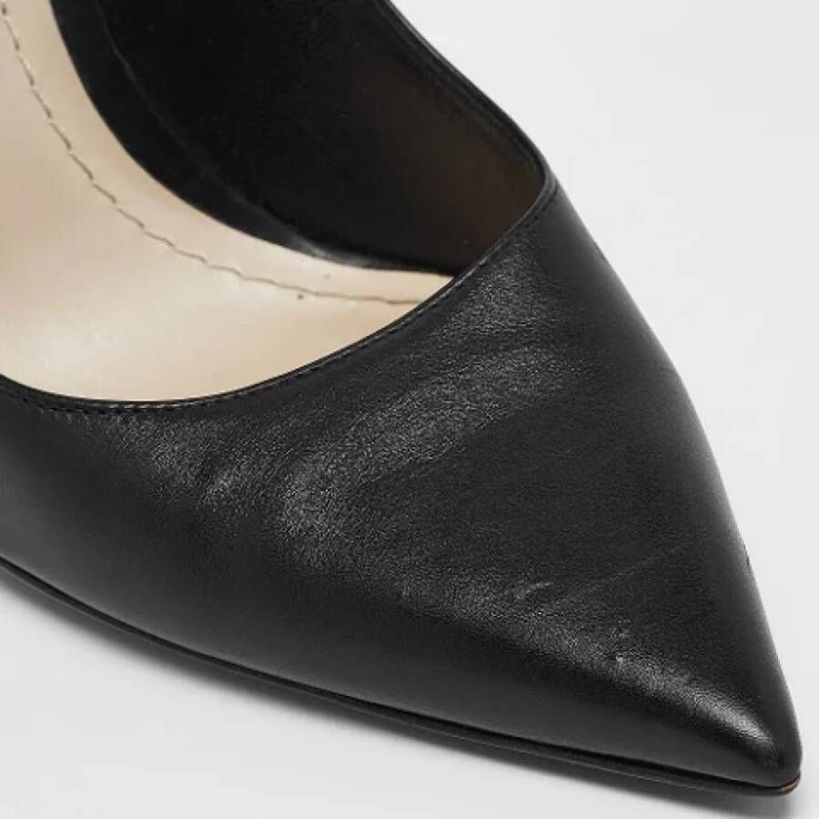 Dior Vintage Pre-owned Leather heels Black Dames